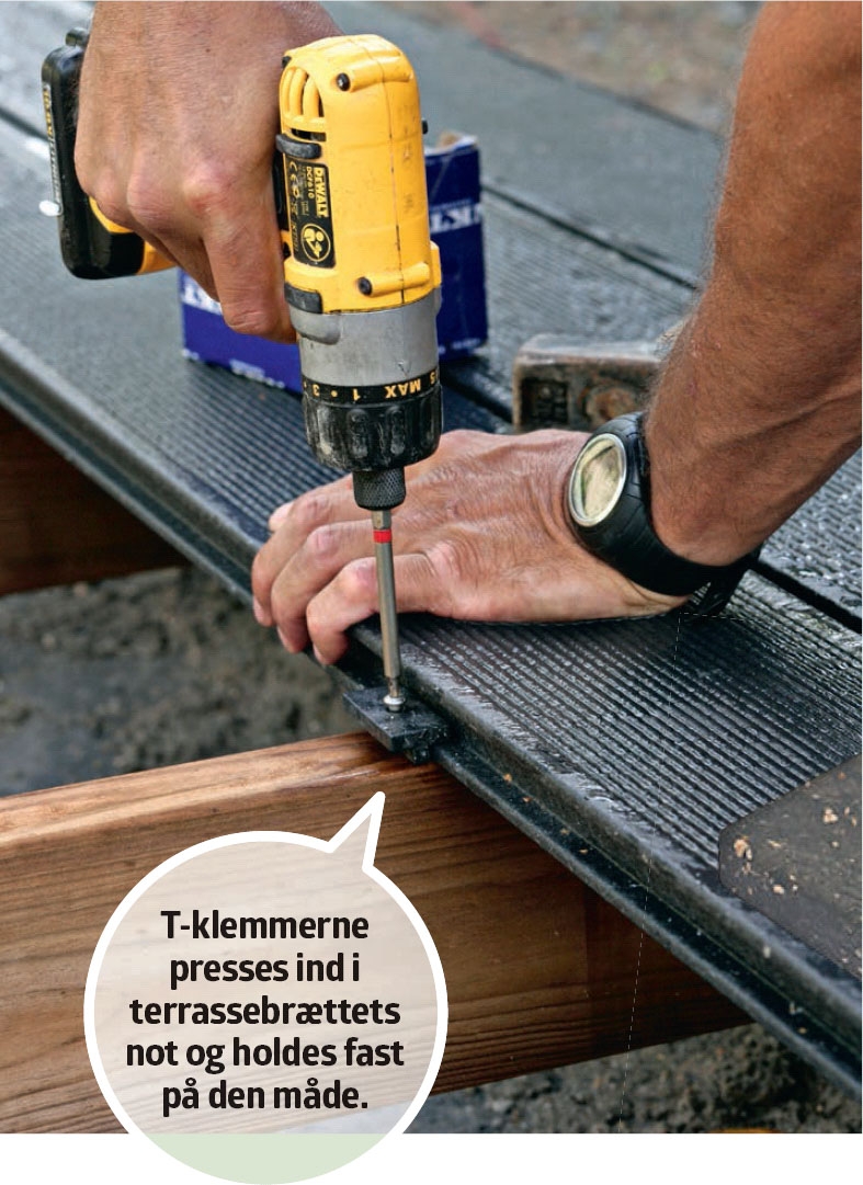 Skjulte skruer terrasse