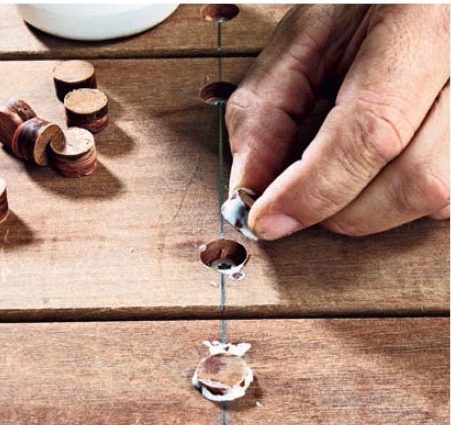 Skjulte skruer på terrassen