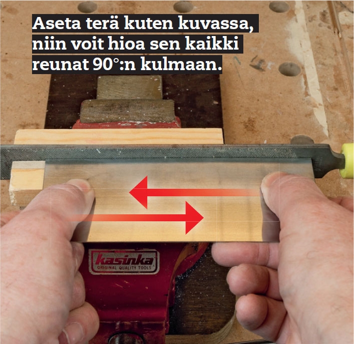 Siklin teroitus työkuntoon