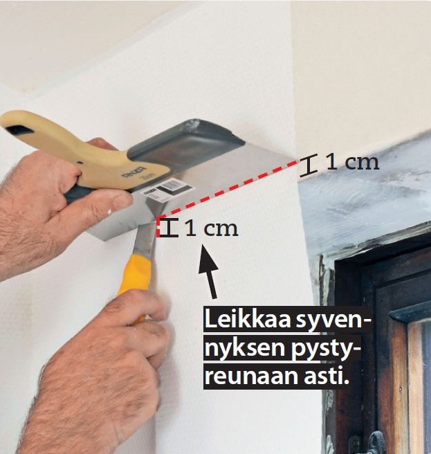 Tapetoi ikkunasyvennys: Leikkaa vuota