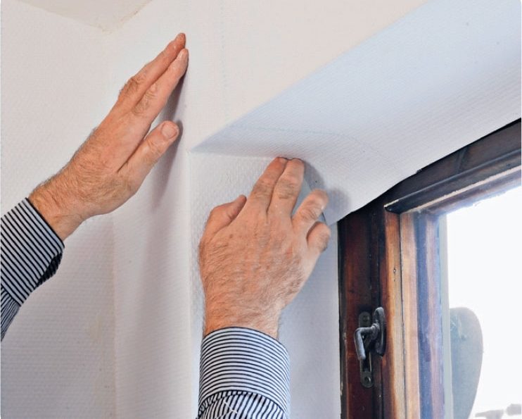 Tapetsera fönstersmyg