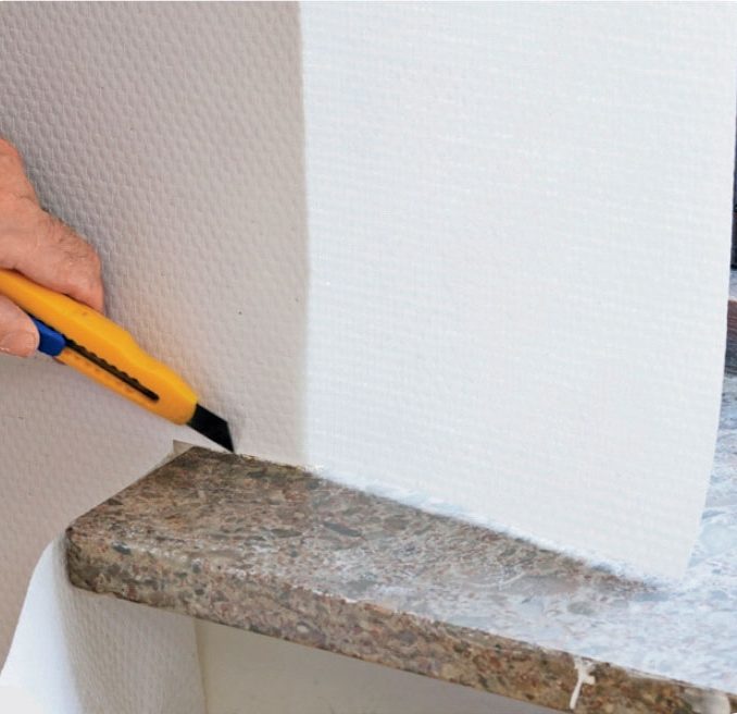 Tapetsering ved vinduer