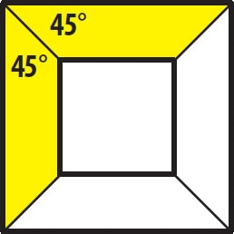 45 asteen kulma sahaus