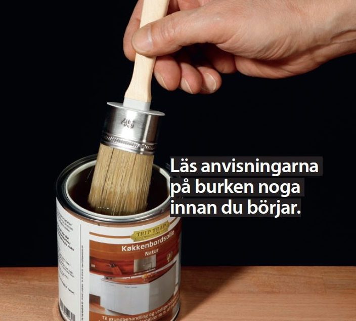 Olja till bänkskivan