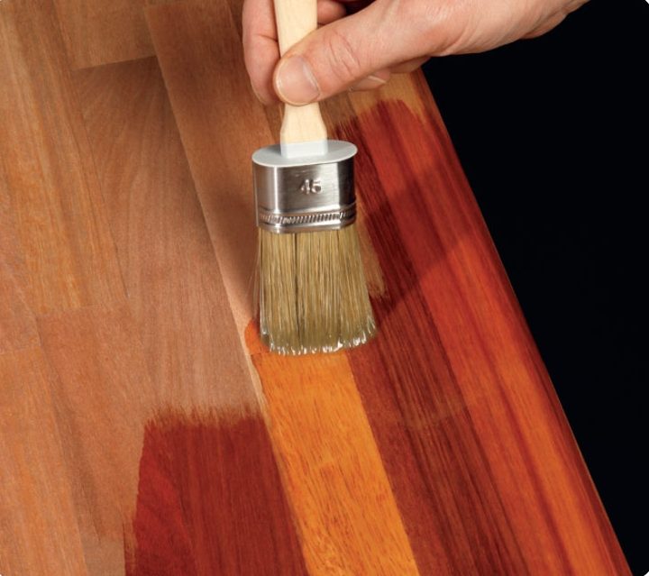 Olja till bänkskivan