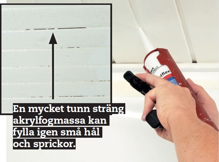 Måla trätak inomhus