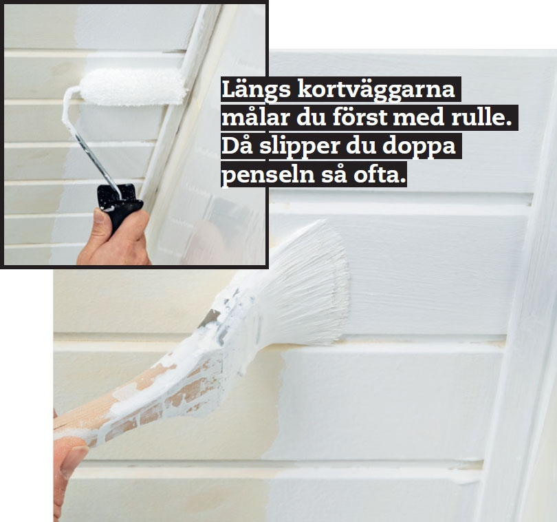 Måla trätak inomhus