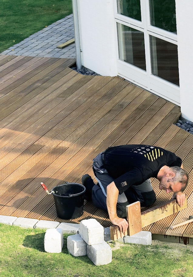 Frostfri dybde: Terrasser