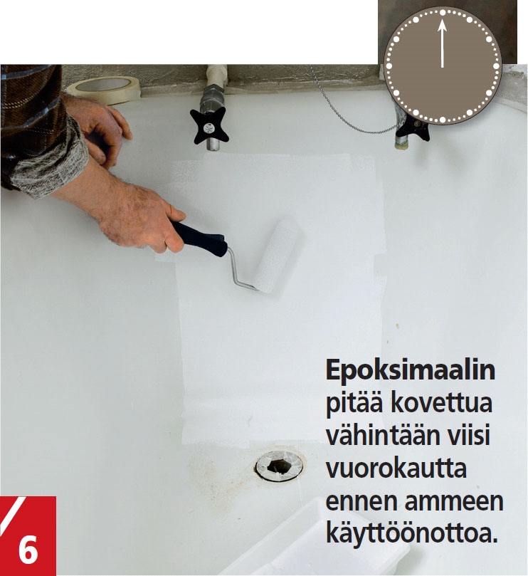 Kylpyammeen pinnoitus