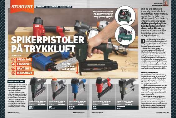 Dykkertpistol luft test