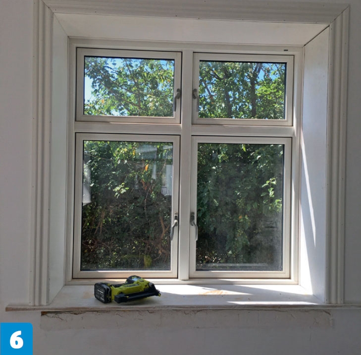 Inddækning vinduer indvendig | Lysning vindue