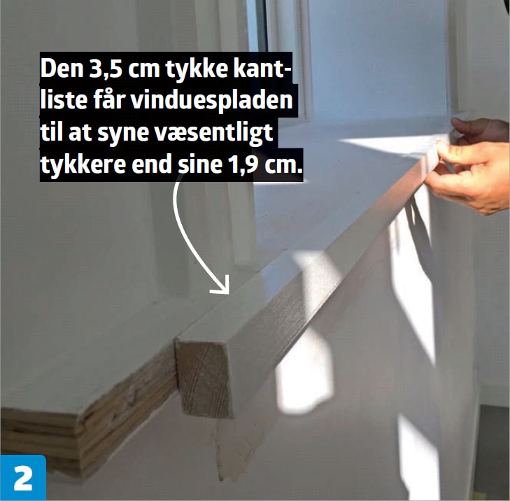 Inddækning vinduer indvendig | Lysning vindue