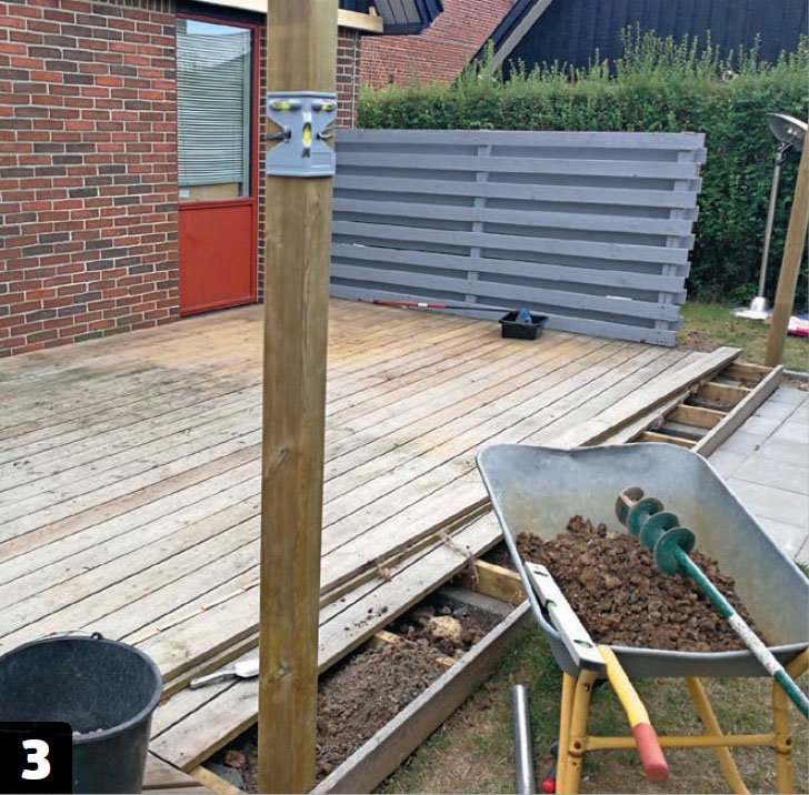 Overdækket terrasse træ