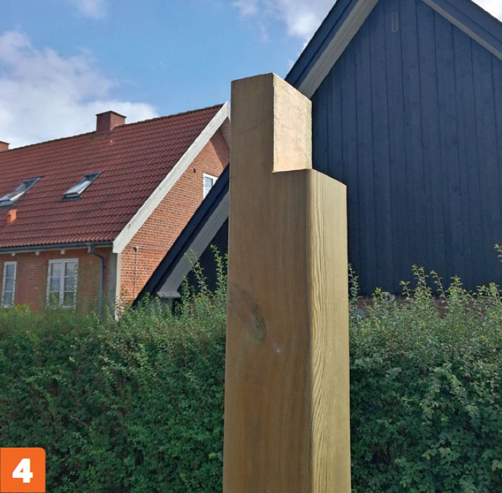 Enkel överbyggnad av terrassen