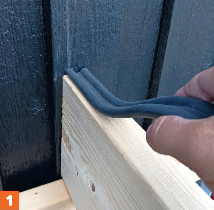 Enkel överbyggnad av terrassen