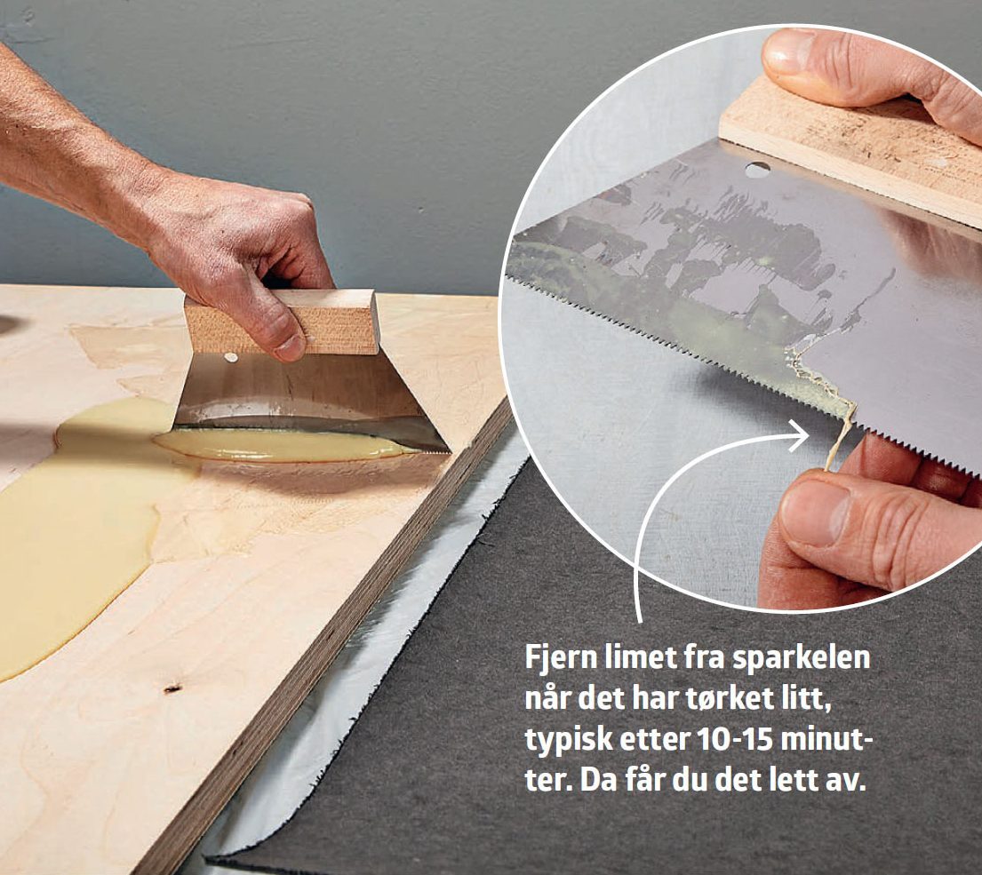 Linoleum på bordplate – slik gjør du!