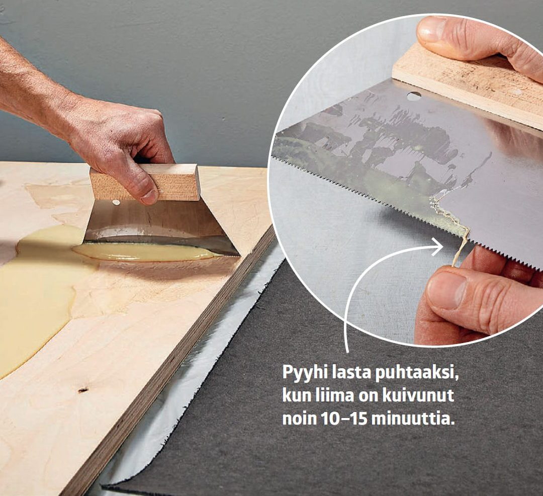 Linoleumpöytälevy - näin teet sen