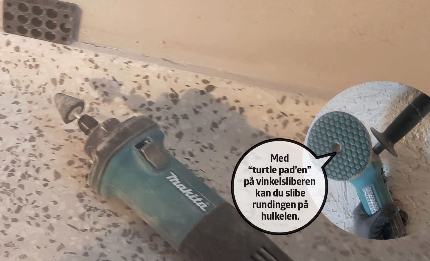 Slibning af terrazzogulv