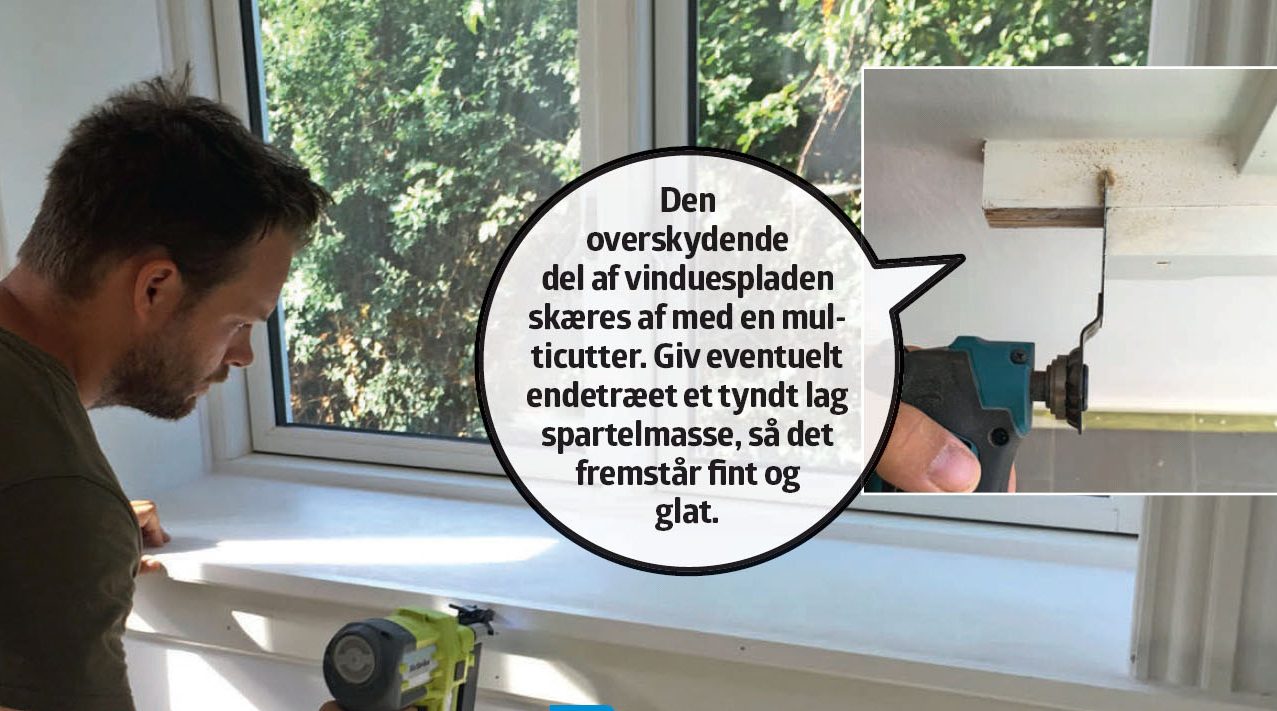 Inddækning vinduer indvendig | Lysning vindue