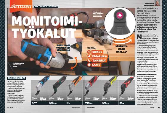 Monitoimityökalu vertailu