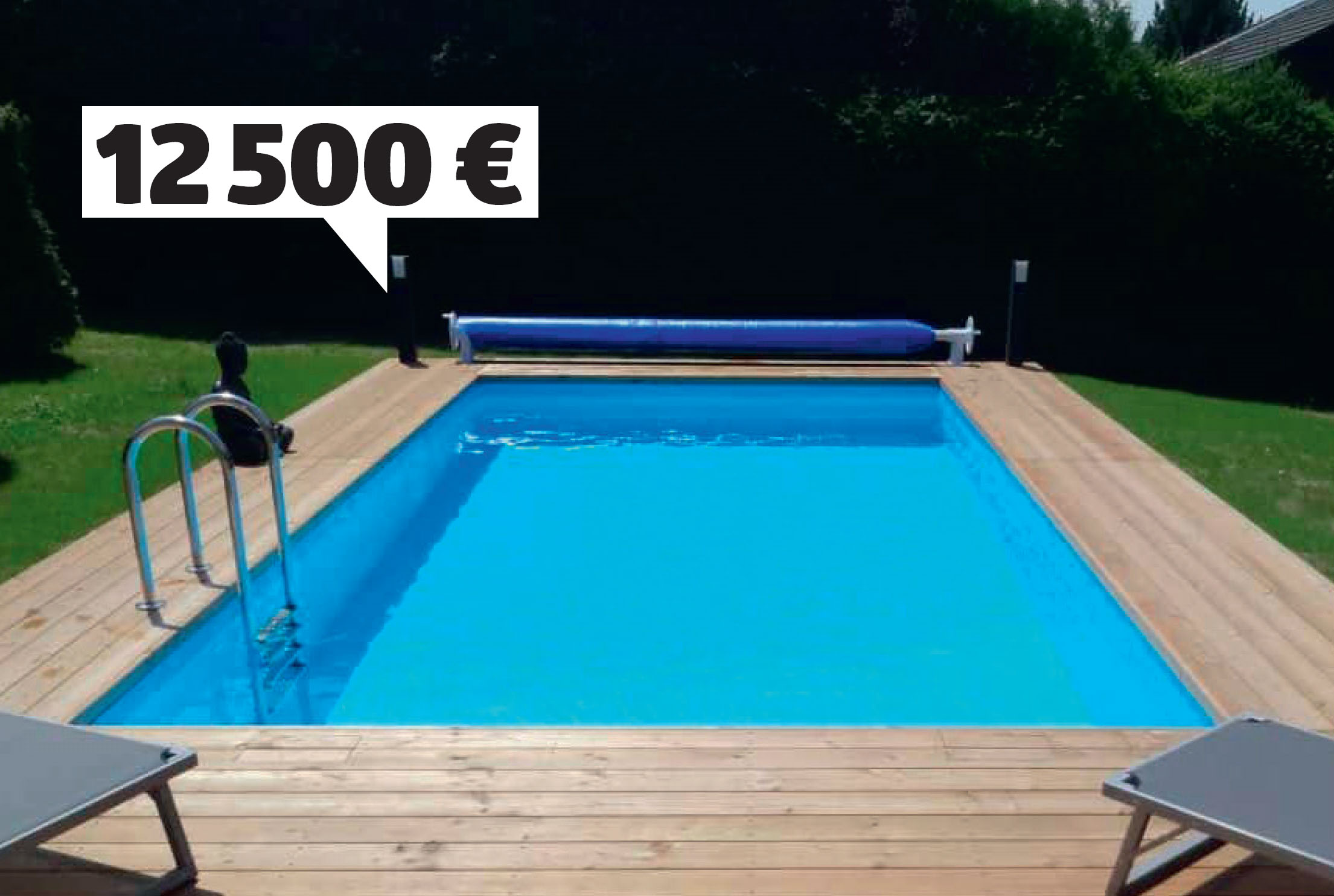 Uima-allas kolmella eri budjetilla