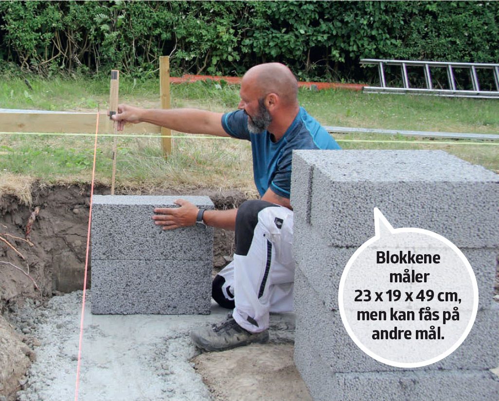 Tilbygning fundament