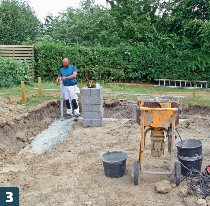 Tilbygning fundament