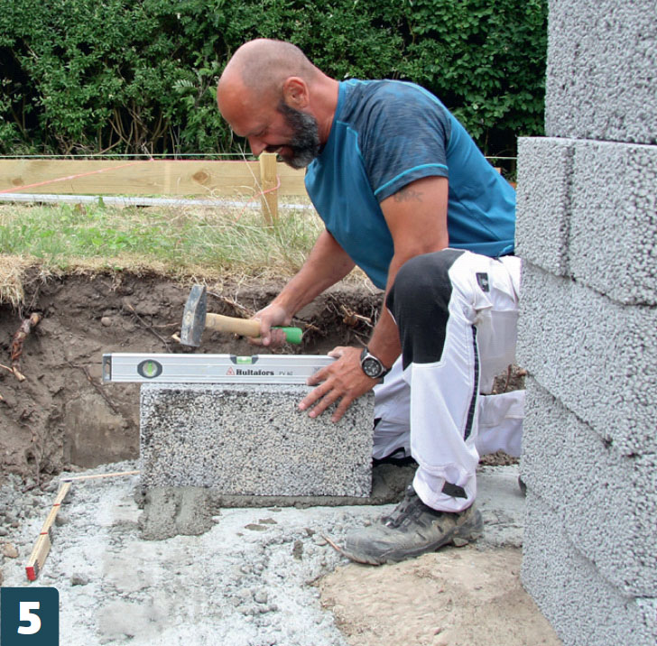 Tilbygning fundament