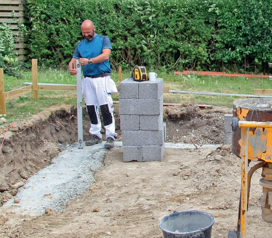 Tillbyggnad: Fundament