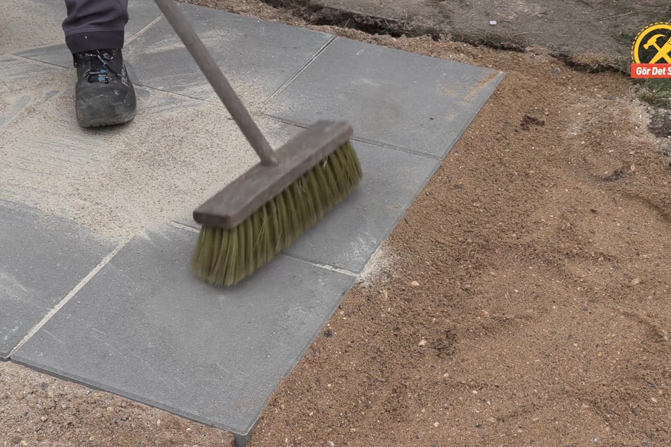 Spärra av för fogsanden