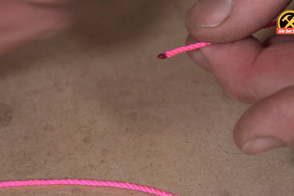 Undvik att nylonsnöret trådar sig