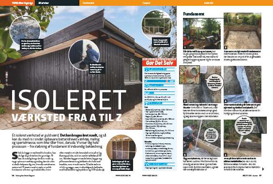 Byg et isoleret værksted med støbt fundament