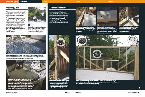 Bygga isolerad verkstad med gjuten grund