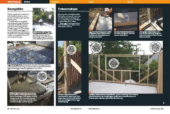 Bygge isolert verksted med støpt fundament