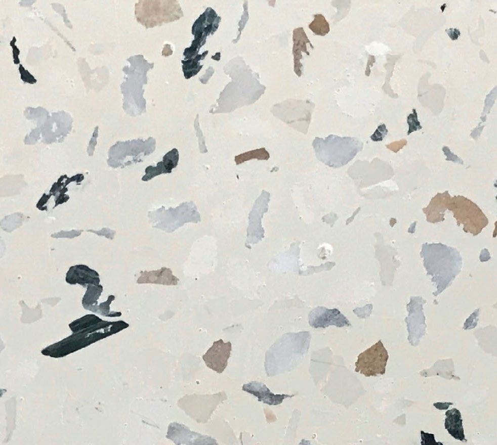 Gjuta terrazzo bänkskiva