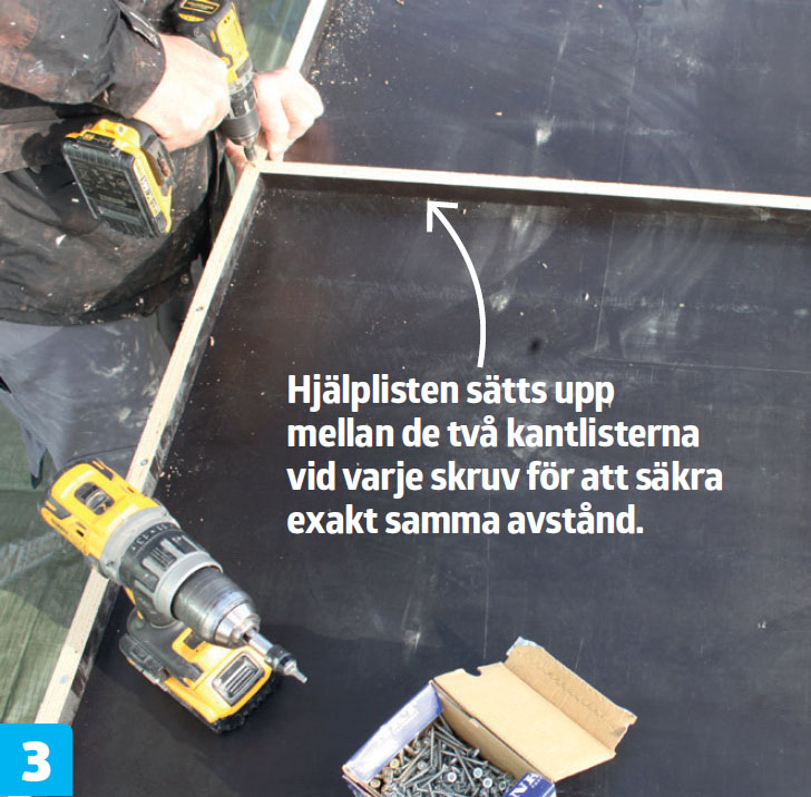 Terrazzo bänkskiva kök: Skruva fast kantlister