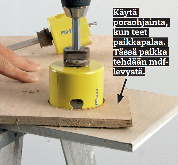 Tee levystä uusi paikkapala