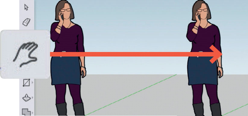 Ritprogram gratis: Genväg: H - Panoreringsverktyget används för att flytta hela sidan upp, ner eller i sidled (panorera) - och alltså inte runt i cirklar som Orbit.
