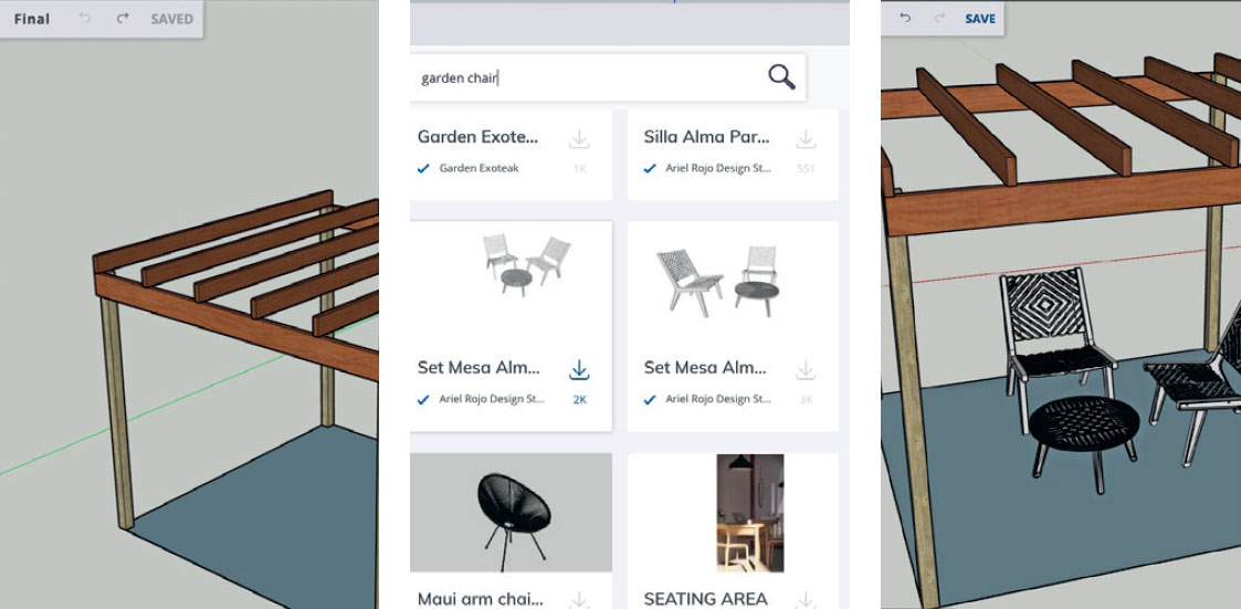 Gratis 3d ritprogram: Använd 3D Warehouse - det är gratis