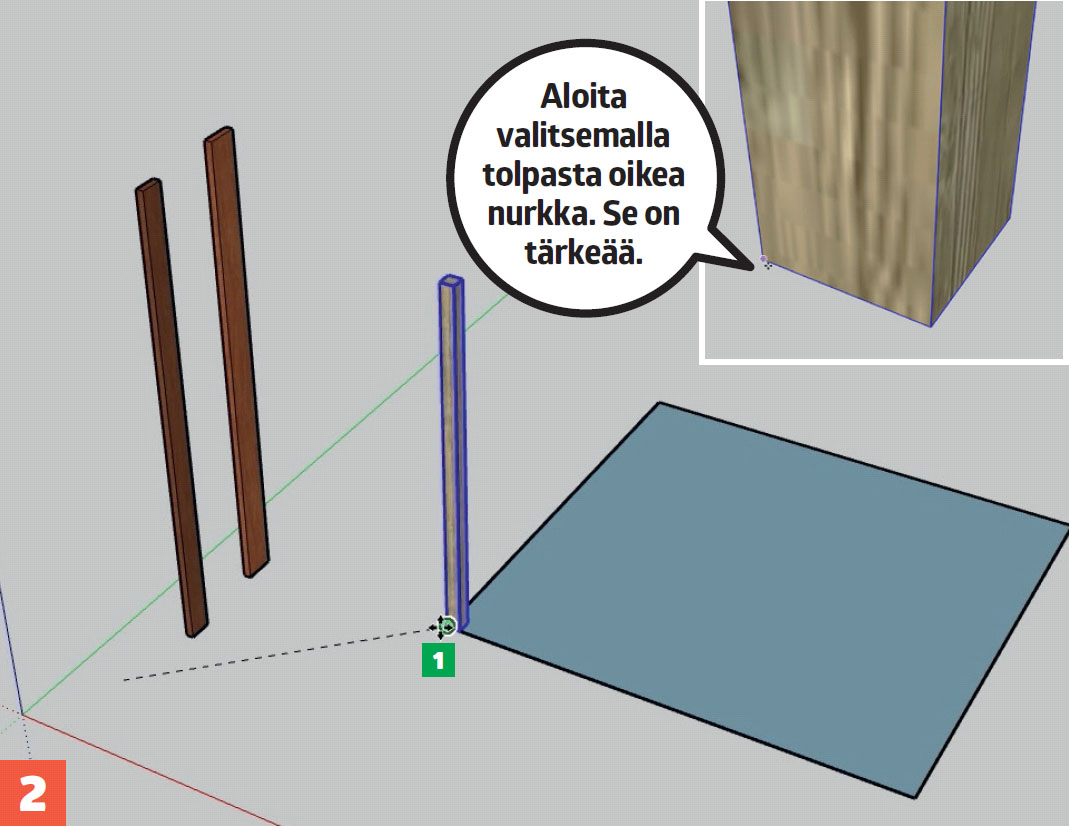 Ilmainen suunnitteluohjelma: Aloita valitsemalla tolpasta oikea nurkka. Se on tärkeää.