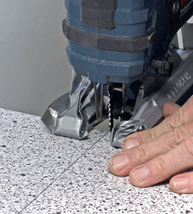 Såga bänkskiva laminat cirkelsåg