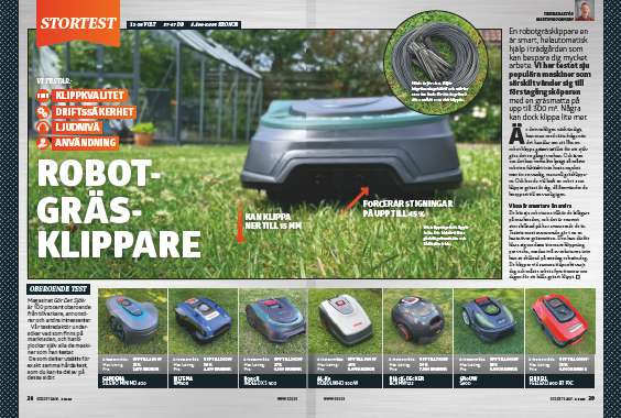 Test robotgräsklippare