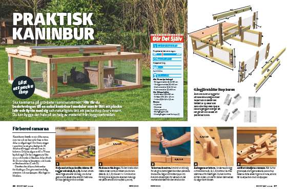 Bygga kaninbur utomhus