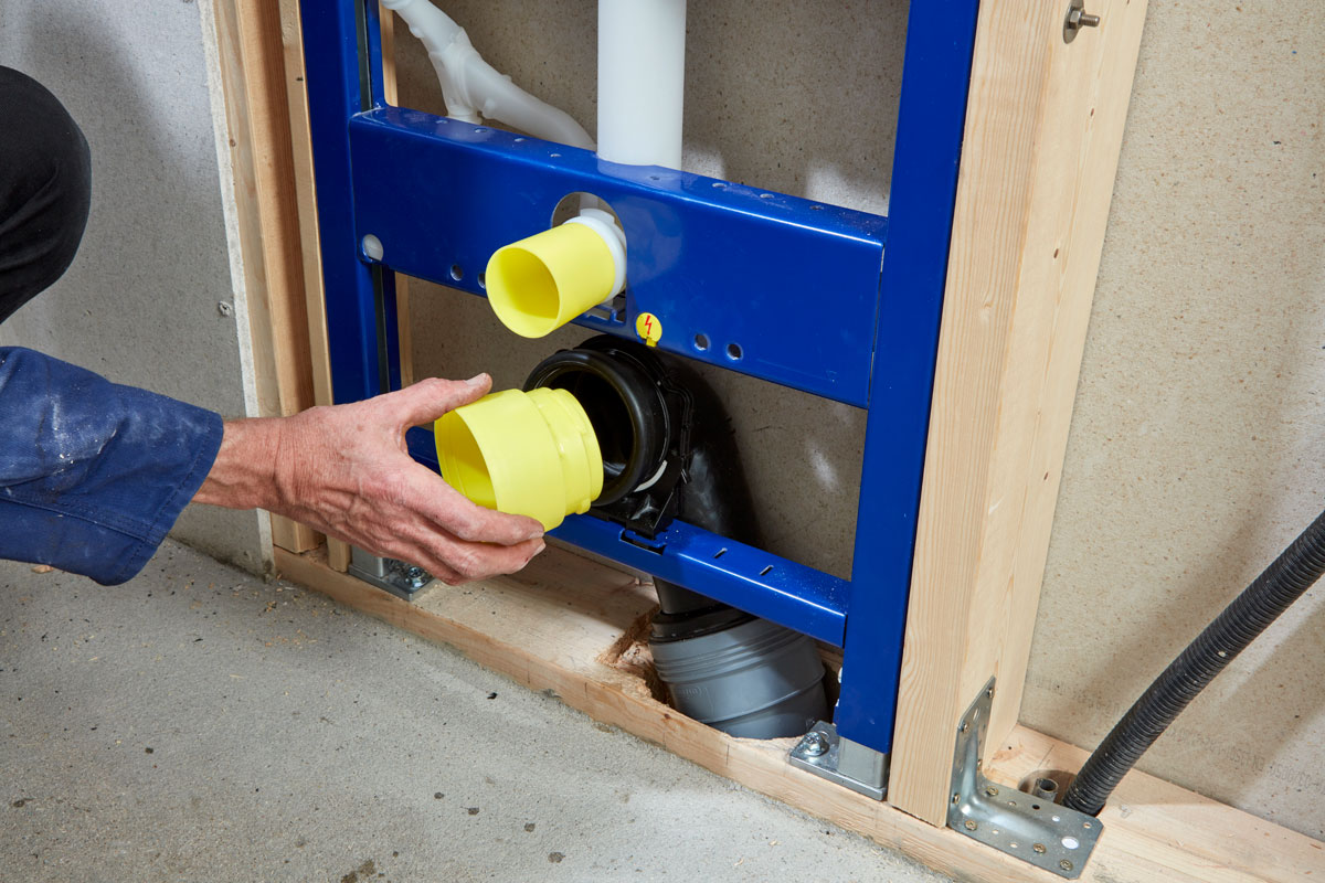 Montering af indbygget cisterne