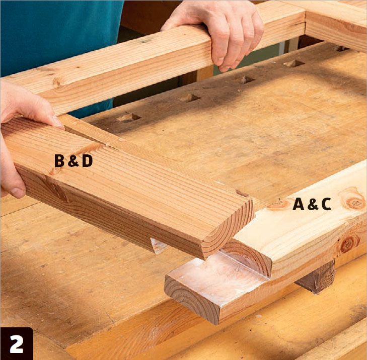 Kaninbur ute: Legg alle delene sammen.
