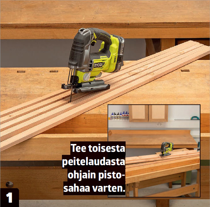 Tee aluksi ohjainrimat