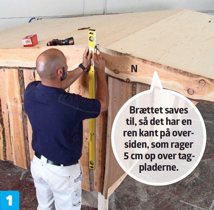 Byg selv shelter vindskeder monteres