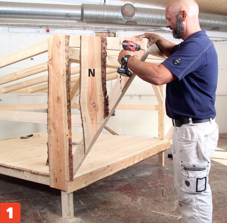 Laavun vuorilautojen kiinnitys