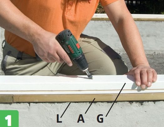 Bundrem til orangeri bygges i tre lag