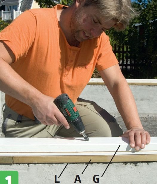 Bunnsvill til orangeri bygges i tre lag